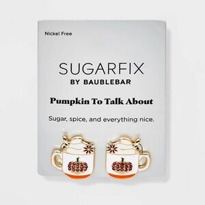 SUGARFIX By BAUBLEBAR Pumpkin Latte Earrings -Pumpkin To Talk About